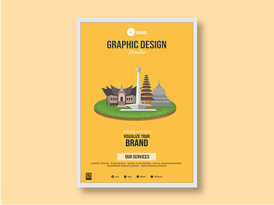 Graphic Design Studio Advertisement Poster