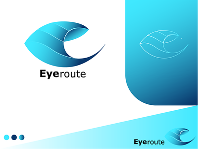 Modern Letter E - Eye Logo