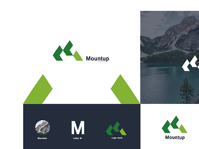 Minimal Letter Logo - Mountain icon