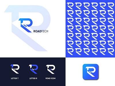 Letter R - Road Tech Logo