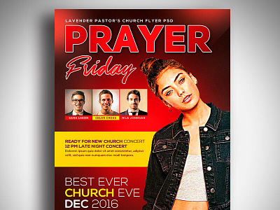 Friday Prayer Church Flyer Template Psd Design church flyer church flyer psd church flyer templates church psd free church flyer