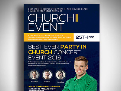 Conference Meetup Church Psd Flyer Template business flyer design editable file event flyer flyers graphic design illustration print template