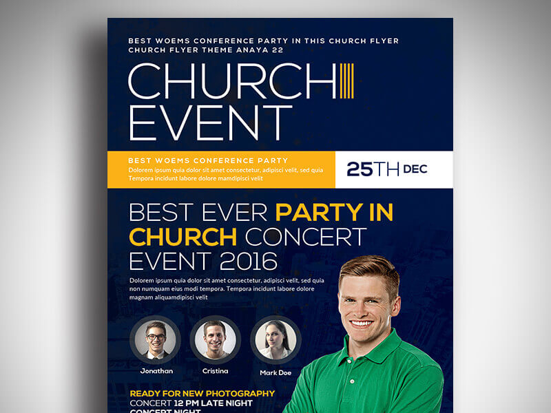 Conference Meetup Church Psd Flyer Template by Wow John on Dribbble