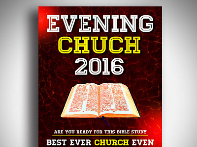 Church Evening Night Free Psd Flyer Template business flyer cards design editable file event flyer flyers graphic design illustration logo print template