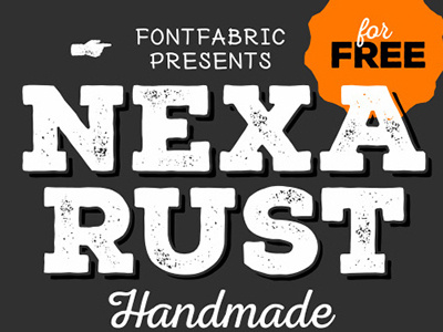 Free Nexa Rust Font business card modern professional script decorate sans serif print