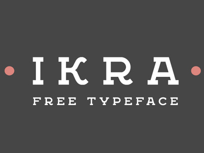 Free Ikra Typeface 3d deja dejavu display eligant fiction future futuristic modern mystery outline parallel
