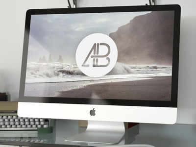 Free Realistic 5k iMac Psd Mockup banner free realistic psd mockup