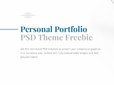 Free Creative Portfolio PSD Template