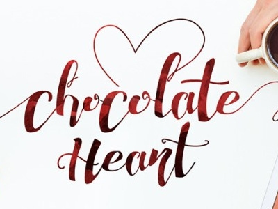 Chocolate Heart Font chocolate heart chocolate heart font heart font