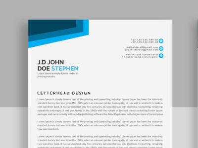 Letterhead a4 branding business business letterhead clean corporate corporate identity