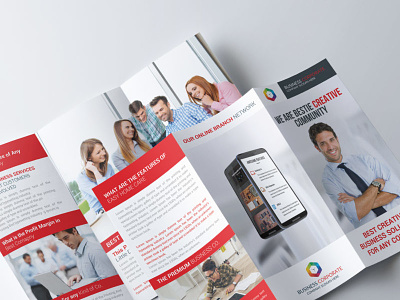 Business Team Trifold Brochure Template