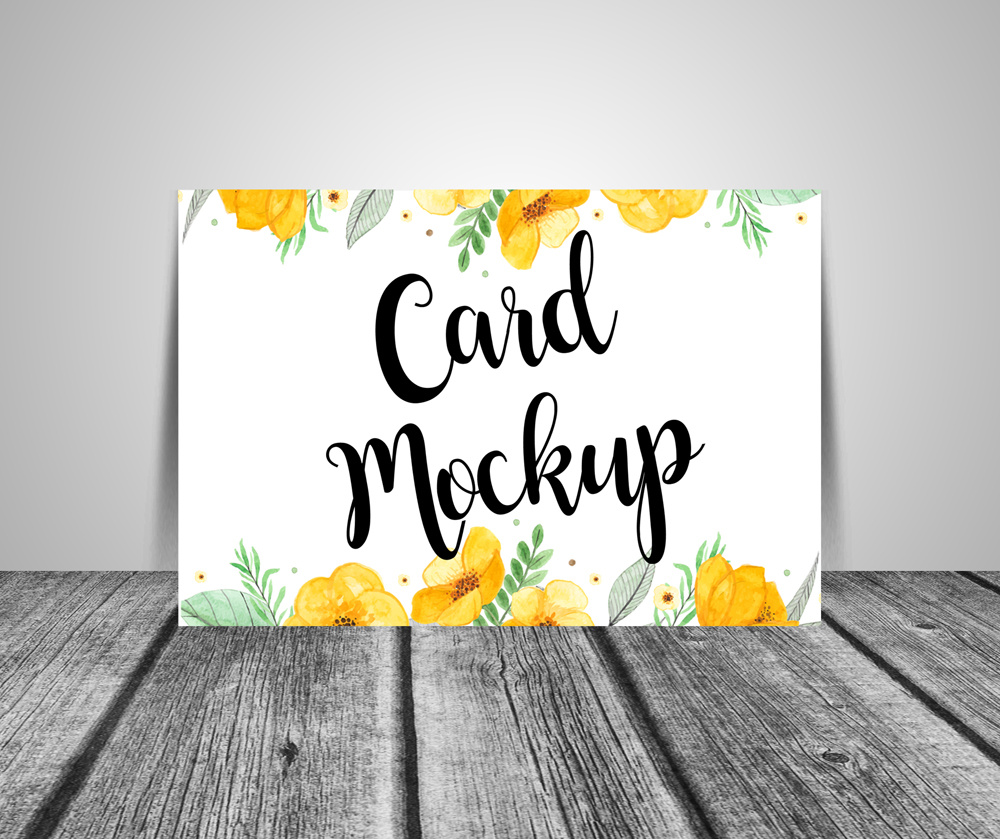 Download Free Greeting Card Mockup Psd Download By Aliiqbal On Dribbble PSD Mockup Templates