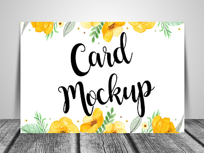 Download Free Greeting Card Mockup Psd Download By Aliiqbal On Dribbble