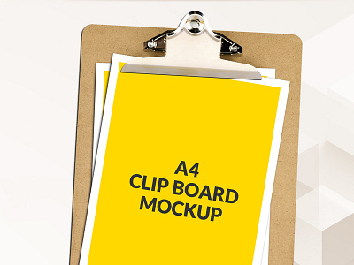 Free A4 Clipboard Mockup Psd Download