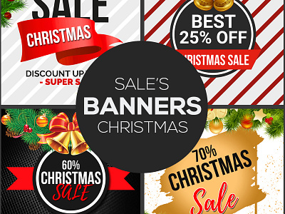 Free Christmas Sale Banners Psd Template animated banner banner pack banner set banners business download tags: adroll
