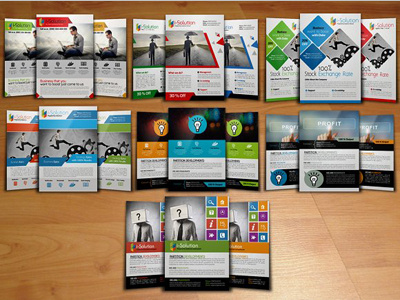7 Multi use Business Flyer Bundle 6 business flyer template bundle business cards business flyer cards editable file event flyer flyers free files graphic design print template roll ups