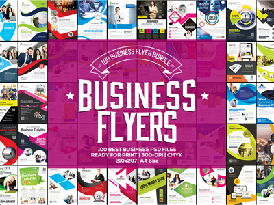 100 Business Flyers Mega Bundle