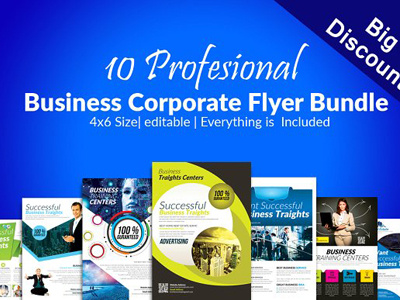 10 Multi Use Business Flyer Bundle business cards business flyer cards editable file event flyer flyers free files graphic design latest print print template roll ups