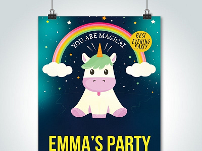 Free Emma Party Psd Flyer Templates