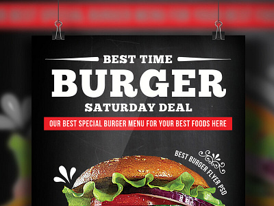 Free Beef Burger Psd Flyer Templates business flyer event flyer flyers graphic design illustration latest print