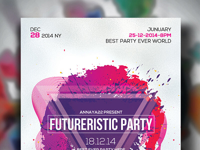 Free Futuristic Psd Flyer Templates