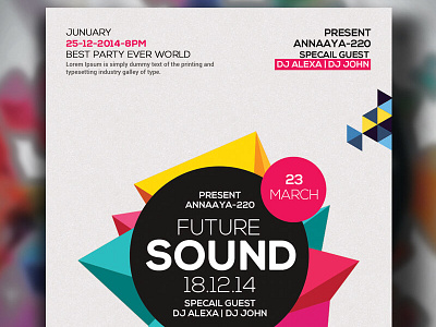 Free Future Sound Psd Flyer Templates business flyer editable file event flyer illustration roll ups