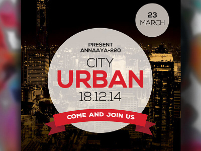 Free Urban City Psd Flyer Templates