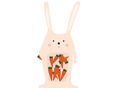 Hungry Rabbit illustration rabbit