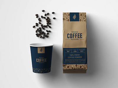 Coffee label design.