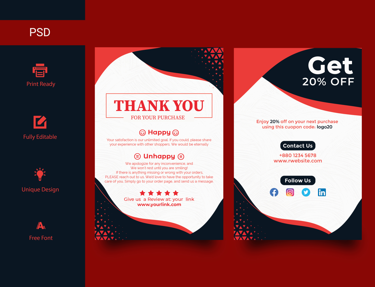 Thank You Card Design Ideas For Business