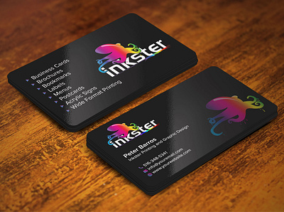 Business Card for Print Company branding design graphic design illustration