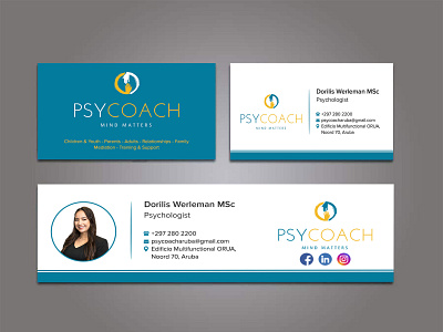 Business Card with Email Signature branding design graphic design illustration logo