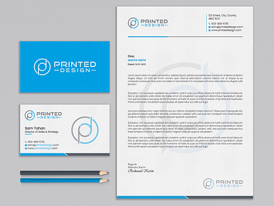 Stationery Letterhead branding design graphic design illustration