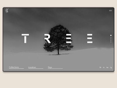 Minimal Tree branding design landing page minimal tree typography website design