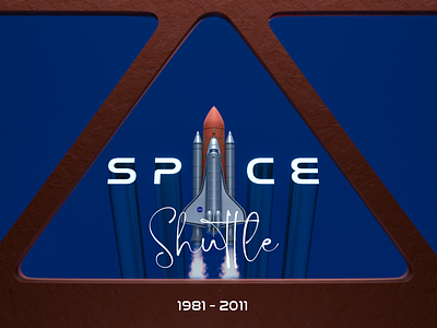 Space Shuttle 3d blender blue cycles design earth graphic design icon illustration logo mars moon nasa shuttle silver space star ui vector