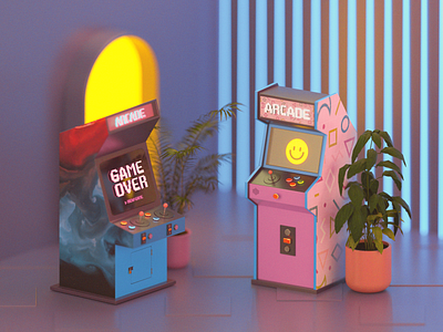 Arcade! 3d arcade blender cycles design graphic design illustration isometric