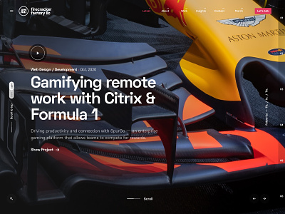 Citrix Formula 1 Challenge ux web design web development