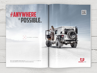 General Tire #Anywhere is Possible advertising branding
