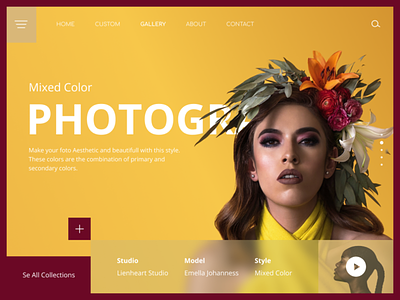 Photograf design ui web web design