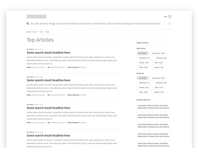 Search Results High-Fi Wire flow results search wireframe wireframes wires