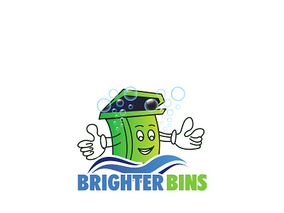 Brighter Bins branding energy fully editable graphic design logo