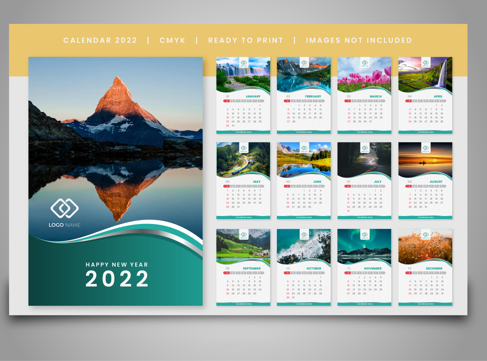 Calendar 2022 by Shozeb on Dribbble