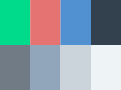 New color palette accent colors blues color corporate palette