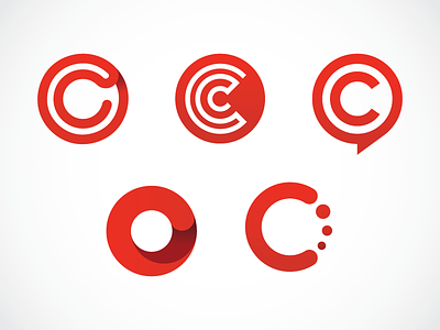 Open Connect (OC) logo concept c circles icons logo netflix o oc