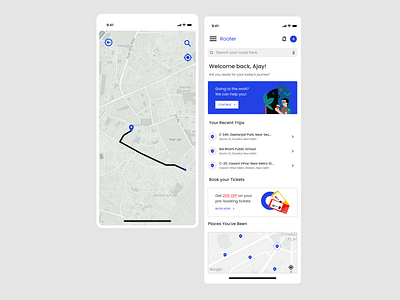 Rooter | Intracity Commute App