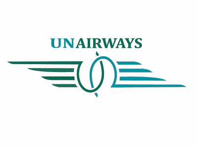 UN Airways Logo design logo