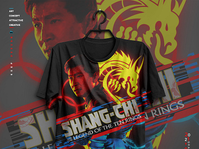 Shang-Chi and the Legend of the Ten Rings · Tee Art branding concept art design digital art fine art graphic design illustration logo marvel comics art marvel studios shang chi t shirt design the legend vector