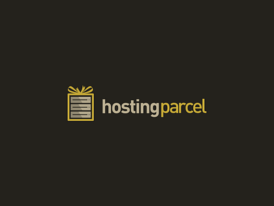 Hosting Parcel brand cloud computing hosting identity logo parcel server