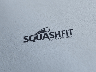 Squash Fit ball blue brand fit grey identity logo sport squash