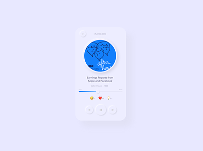 Neumorphic Podcast Player Concept design design app ios mobile mobile app mobile app design mobile ui music music app music player neumorphic neumorphic design neumorphism podcast podcast app podcast player podcasting app ui ux